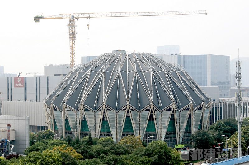 中国杂技艺术中心建设项目施工现场