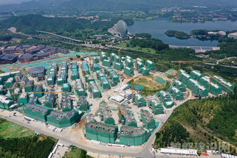 怀柔雁栖小镇B 区项目施工现场